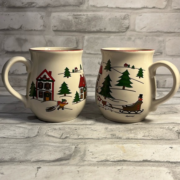 jamestown china Other - The Joy of Christmas Set of 2 coffee mugs holiday winter vintage Jamestown China